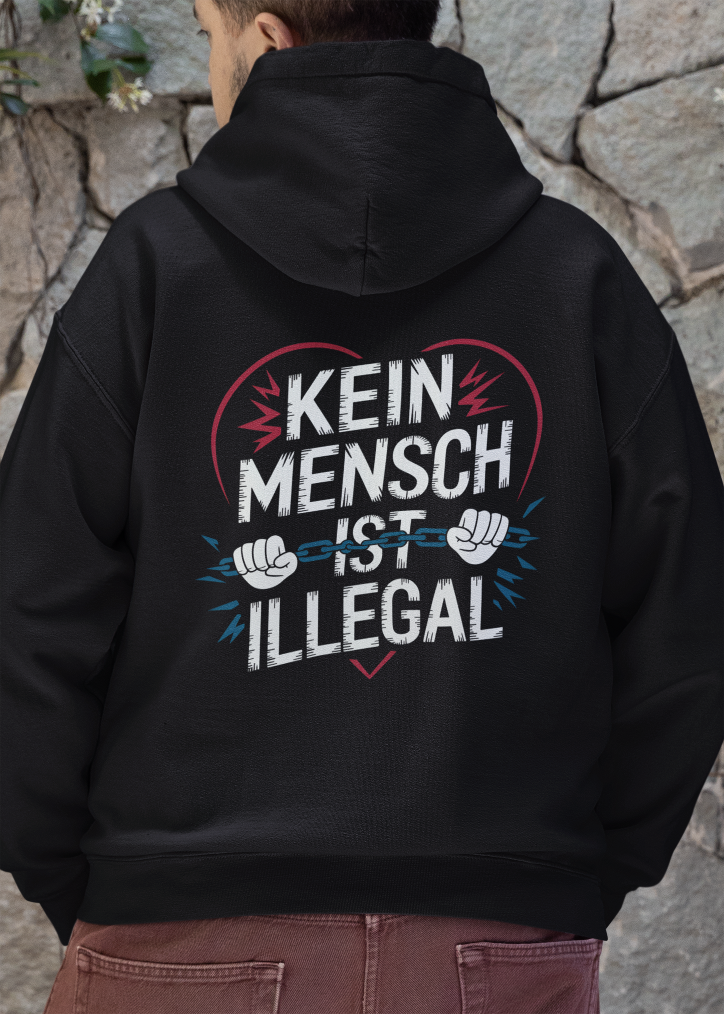Kein Mensch ist illegal - Oversized Hoodie