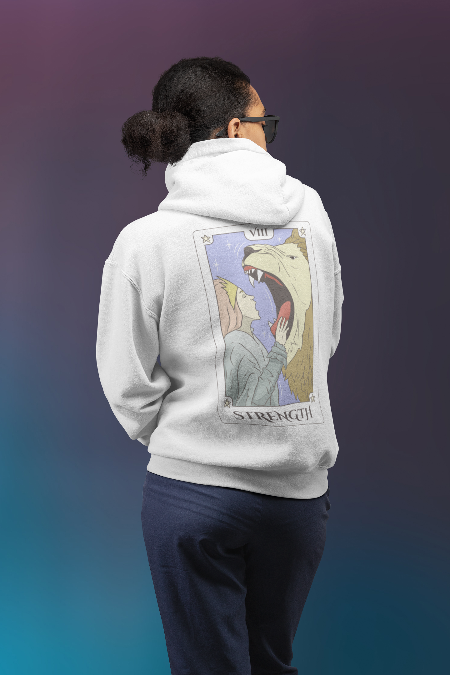 Tarotkarte: Strength - Oversized Hoodie