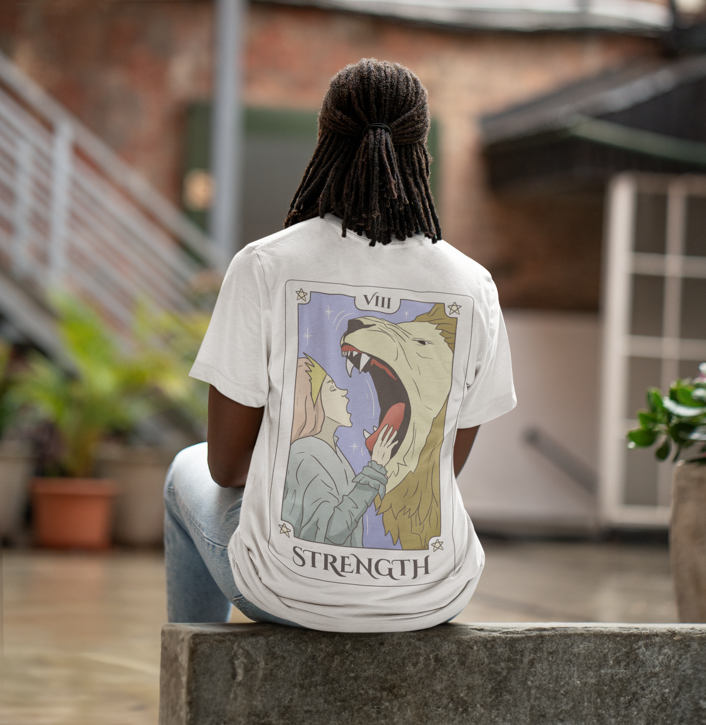 Tarotkarte: Strength - Oversized T-Shirt